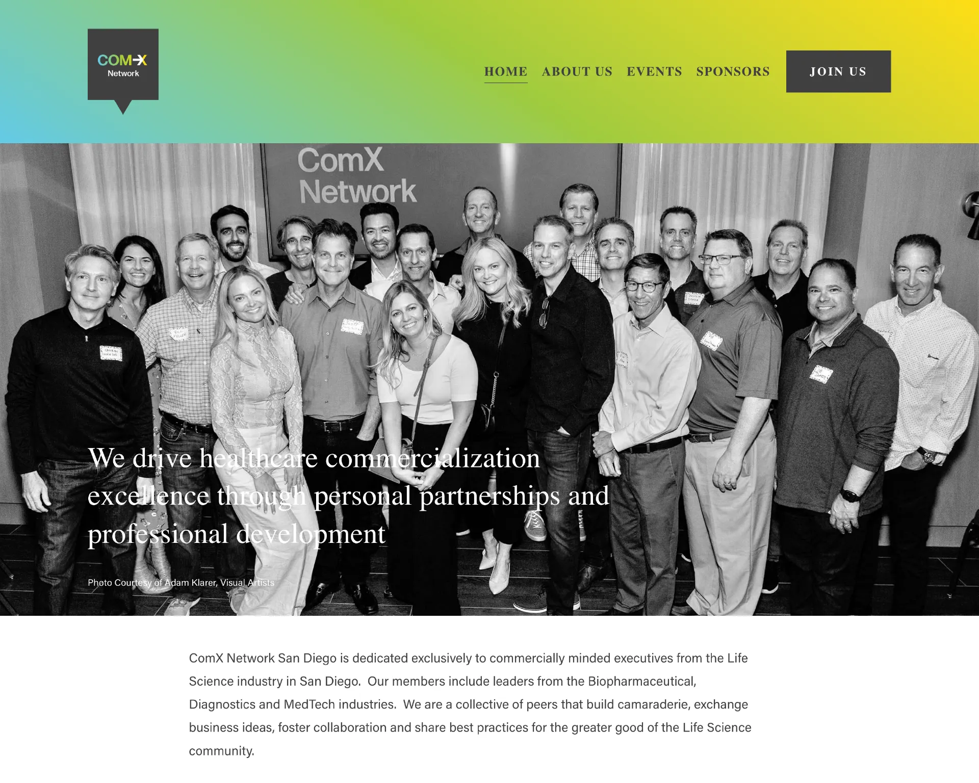 Com-X Network group photo of of Pharmaceutical and Bio-Tech Executives.