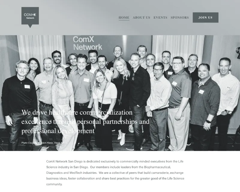 Com-X Network group photo of of Pharmaceutical and Bio-Tech Executives.