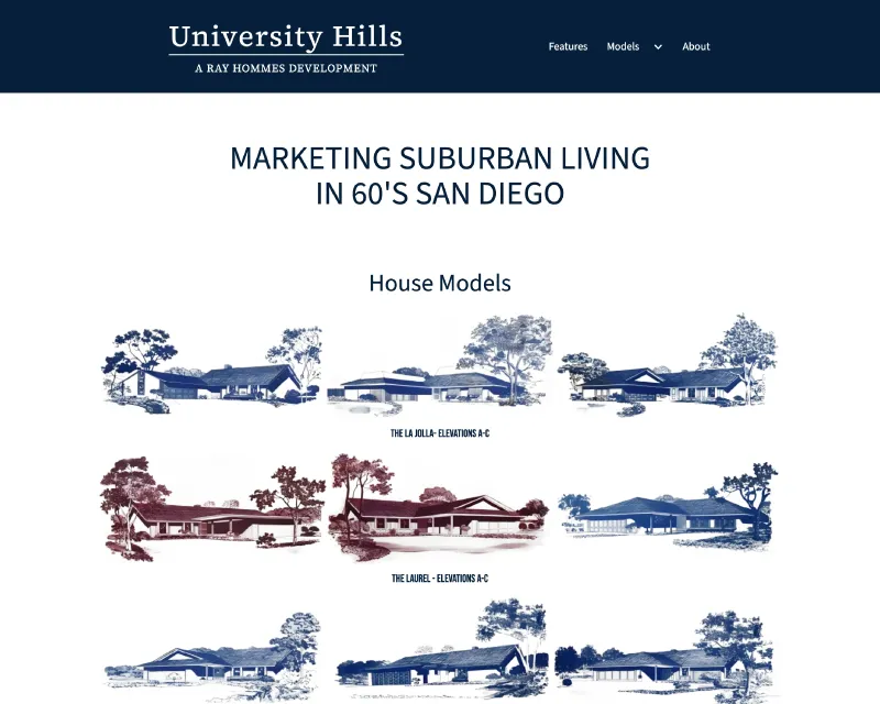 University Hills development page.